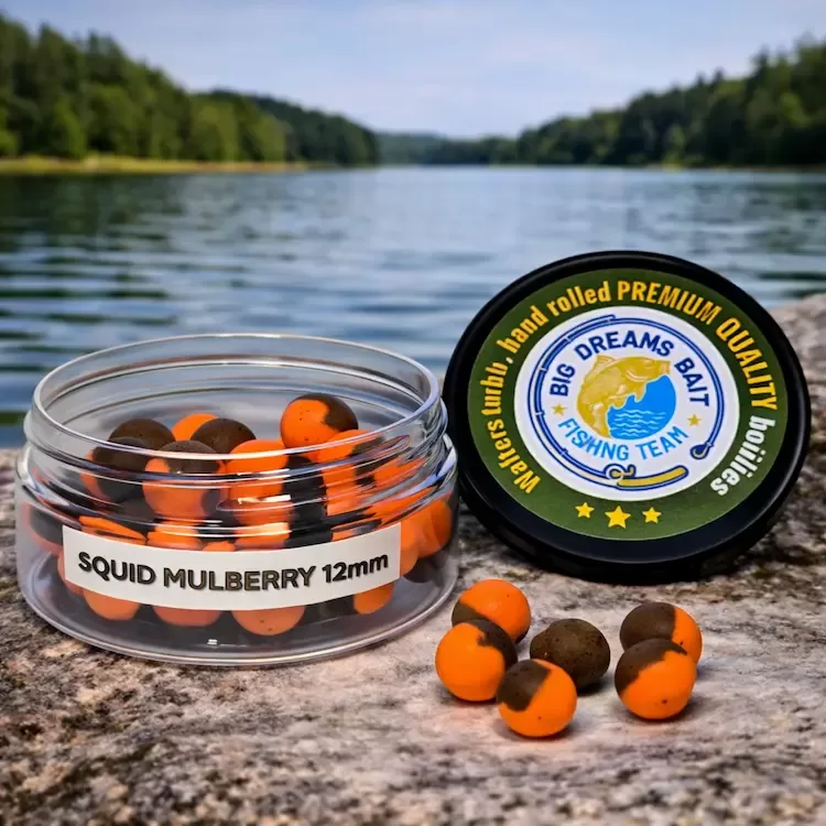 Wafters Turbo Squid Mulberry 12mm – Balanced Carp Hook Bait