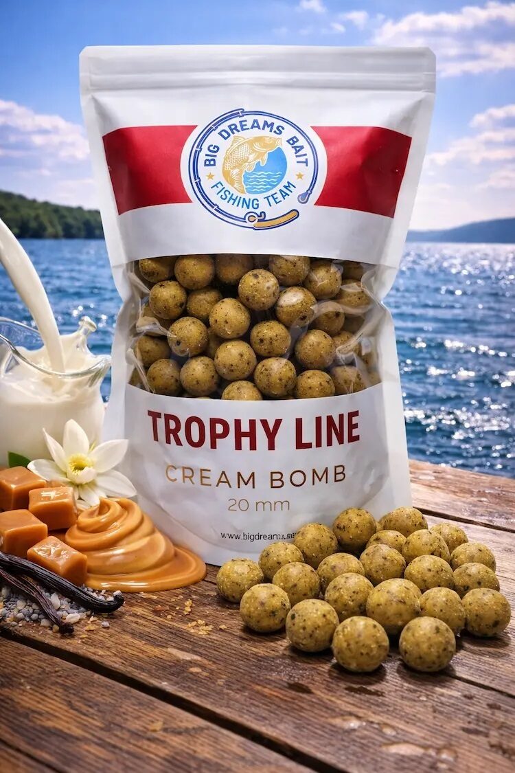 Trophy Line Cream Bomb Boilies 20mm 1kg