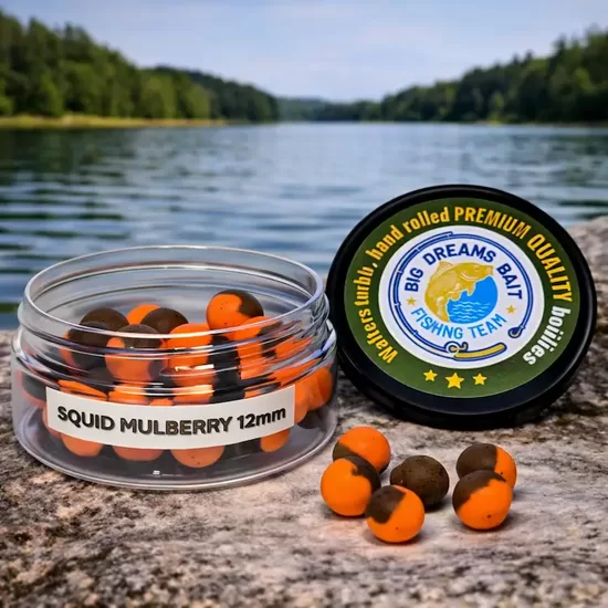 Wafters Turbo Squid Mulberry 12mm – Balanced Carp Hook Bait