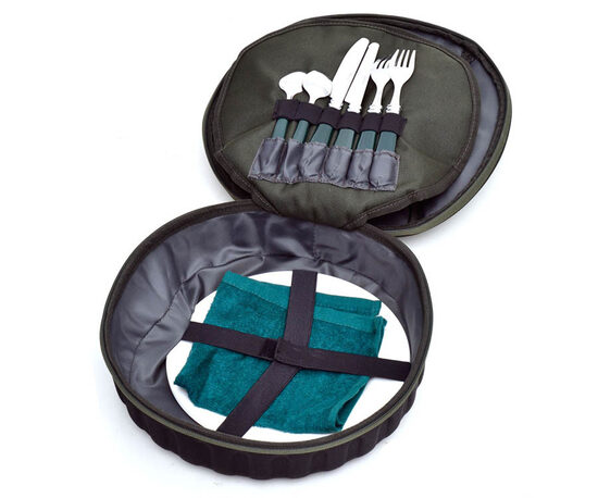 Camping Cookware Set for 2 Persons in Round Case