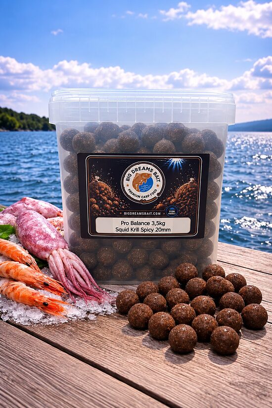 Pro-Balance Squid Krill Boilies 20mm 3.5kg
