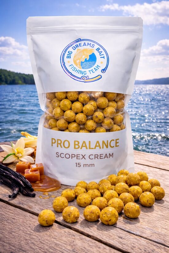Pro-Balance Scopex Cream Boilies 15mm 1kg